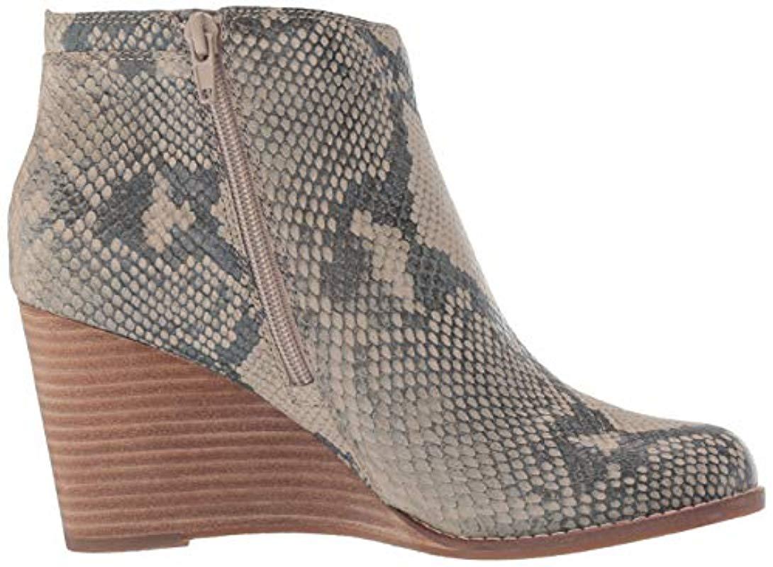 yewani leather wedge booties