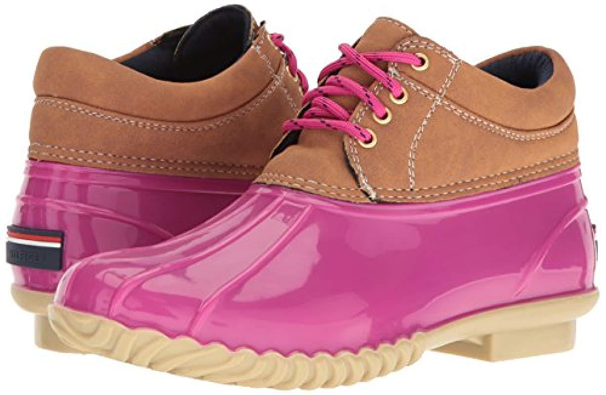 pink tommy hilfiger boots