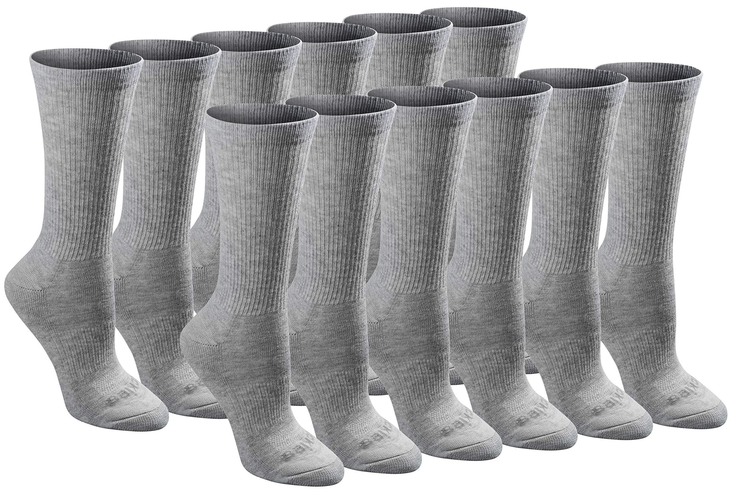 Dickies Dritech Advanced Moisture Wicking Crew Socks in Gray Lyst