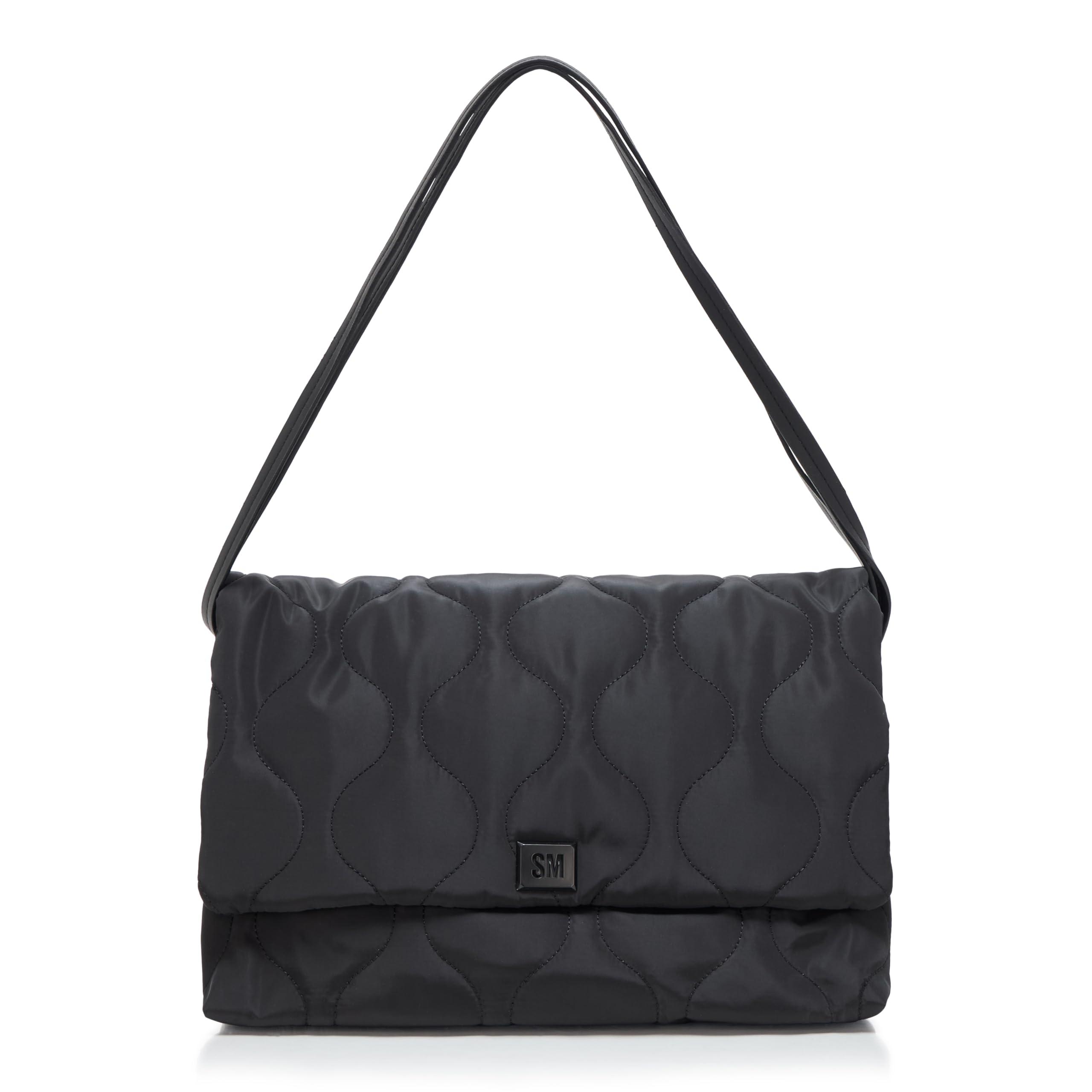 Steve Madden Bclove Quilted Nylon Shoulder Bag in Black | Lyst