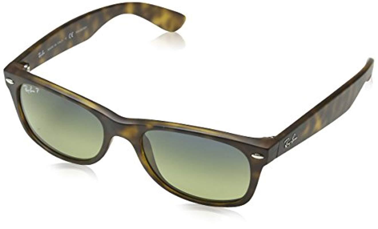 Ray Ban Synthetic Rb2132 New Wayfarer Polarized Sunglasses Matte Tortoise Polarized Green Gradient 52 Mm Lyst Ray Ban Synthetic Rb2132 New Wayfarer Polarized Sunglasses Matte Tortoise Polarized Green Gradient 52 Mm Lyst