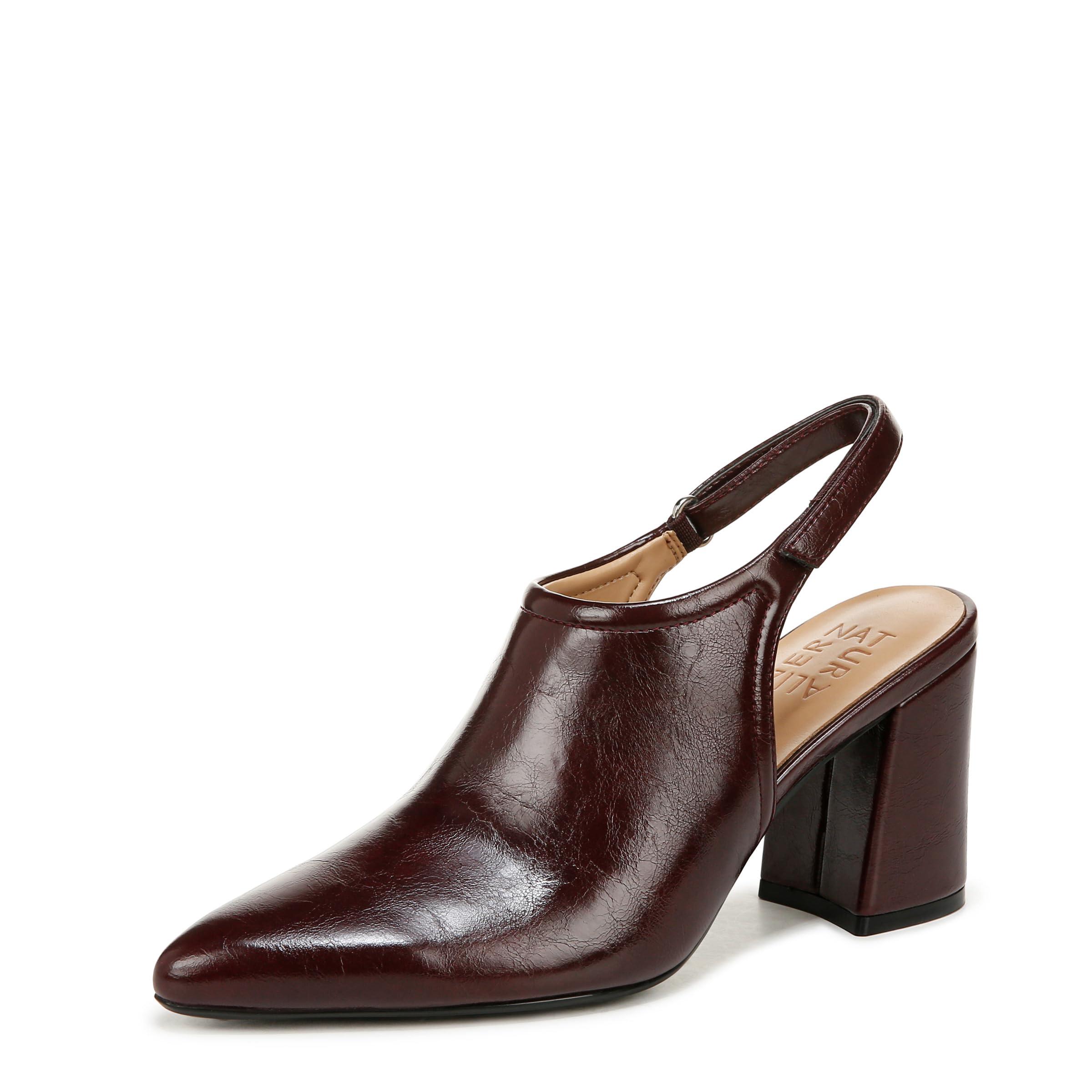 Naturalizer S Prompt Slingback Pointed Toe High Heels Merlot Wine