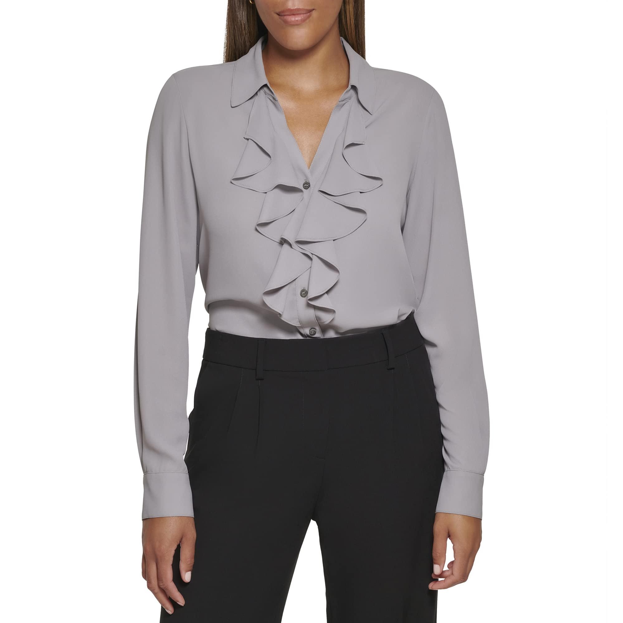 Calvin Klein S2dty84a-ash-small Dress Shirt in Gray | Lyst