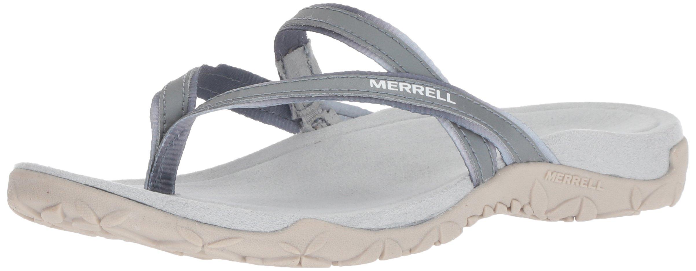 Merrell Leather Terran Ivy Post Sport Sandal in Blue - Lyst