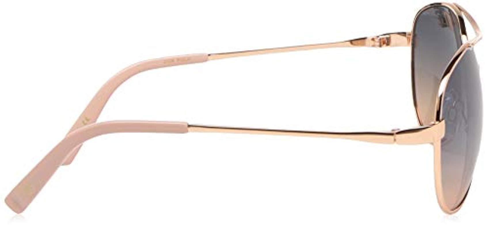 Jessica Simpson J106 Aviator Sunglasses With 100 Uv Protection, 60 Mm in Rose Gold (Blue) Lyst