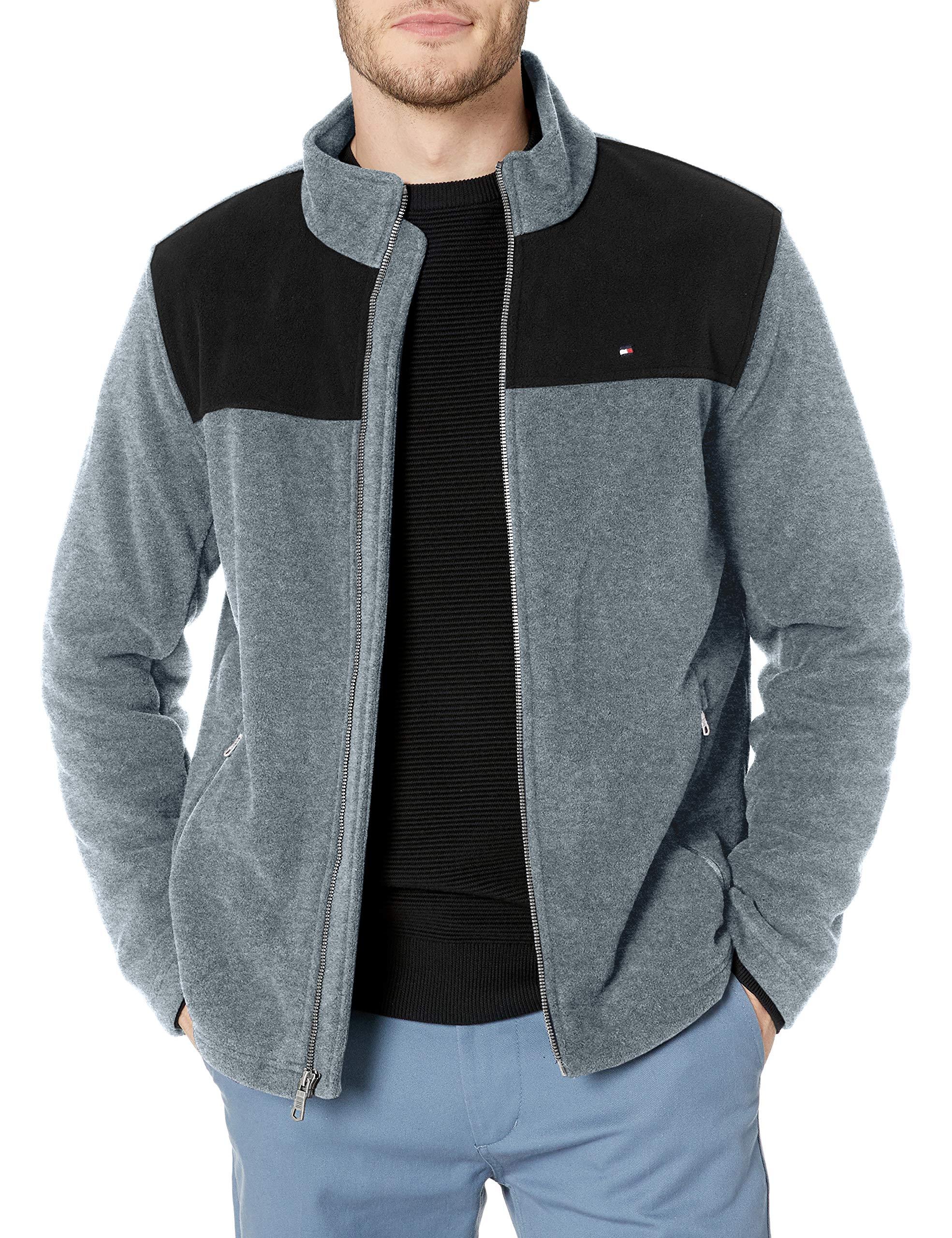 Tommy Hilfiger Men/'s Classic Zip Front Fleece Jacket