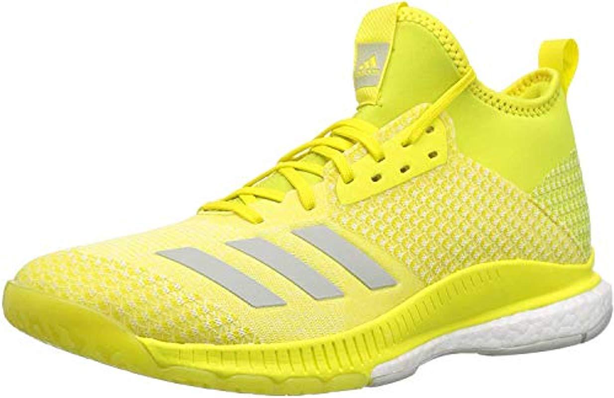 adidas Rubber Crazyflight X 2 Mid Volleyball Shoe in Yellow | Lyst