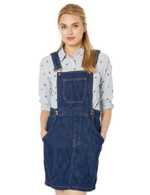 denim bib skirt