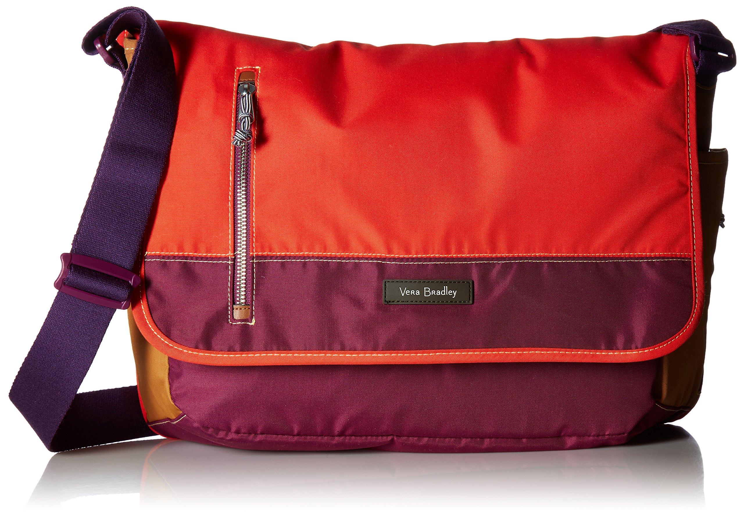 Vera Bradley Lighten Up Laptop Messenger Bag in Red Lyst