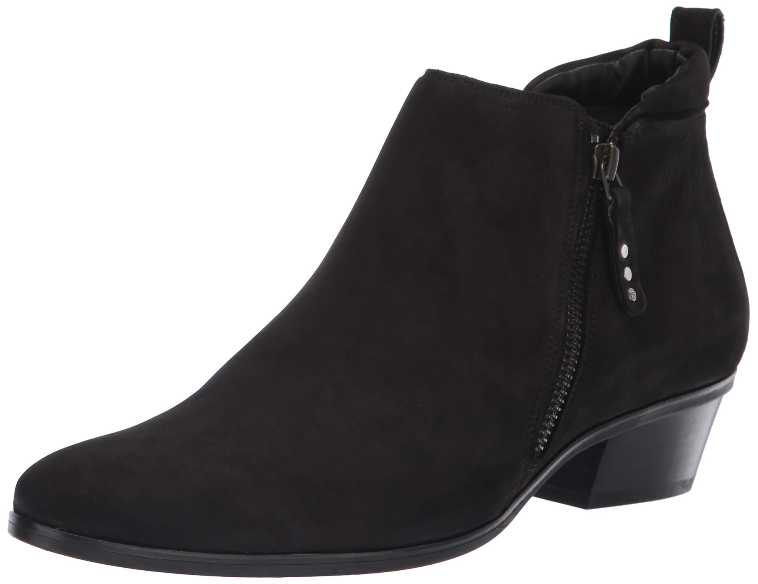 paul green black suede ankle boots