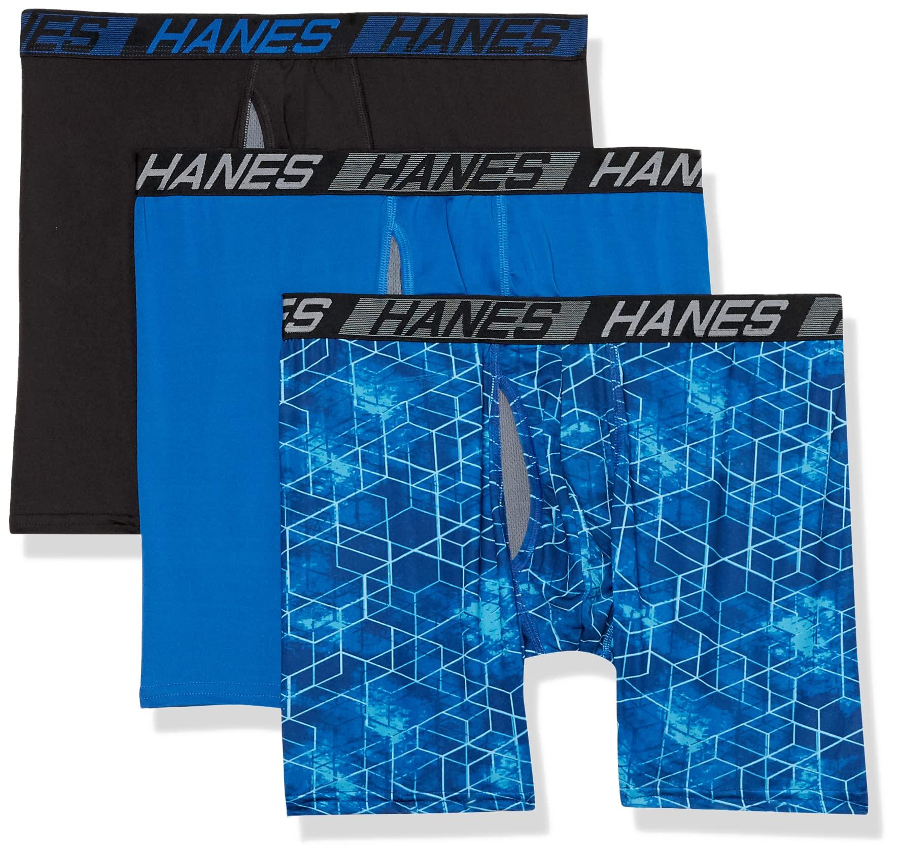 Hanes Total Support Pouch Boxer Briefs Pack in Blue for Men Lyst