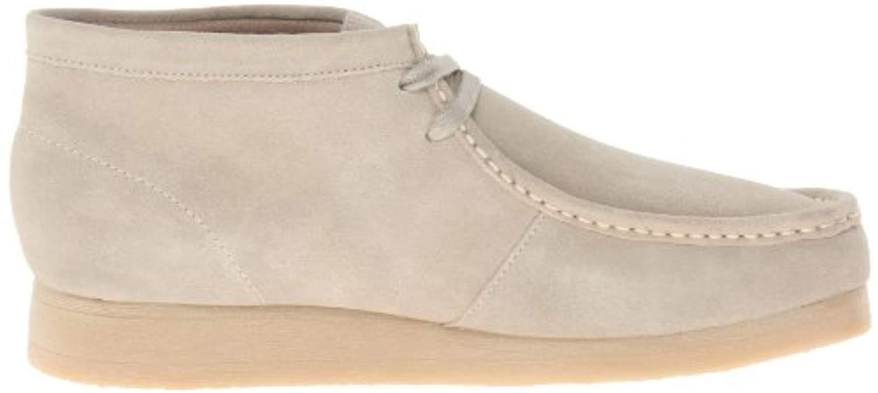 Clarks Stinson Hi Chukka Boot,sand Suede,8 M Us in Natural for Men | Lyst