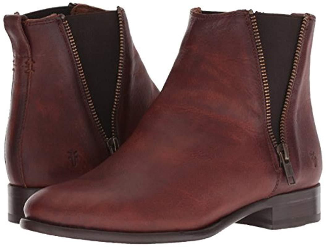 frye carly zip boot