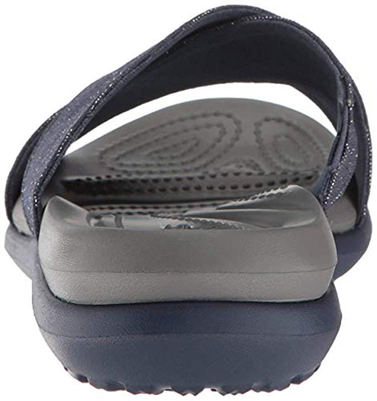 Crocs capri shimmer cross band sandals hotsell