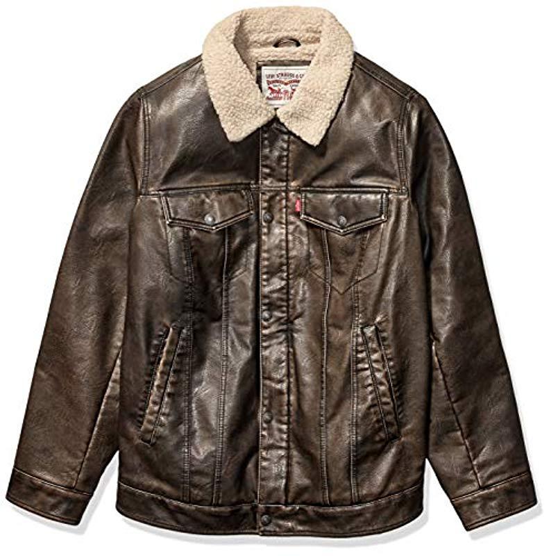 Levi's Faux Leather Sherpa Lined 