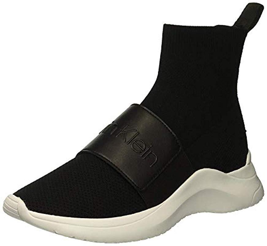 calvin klein uni sock knit sneaker