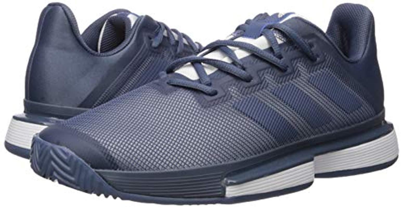 adidas Solematch Bounce Tennis Shoe in Blue for Men | Lyst