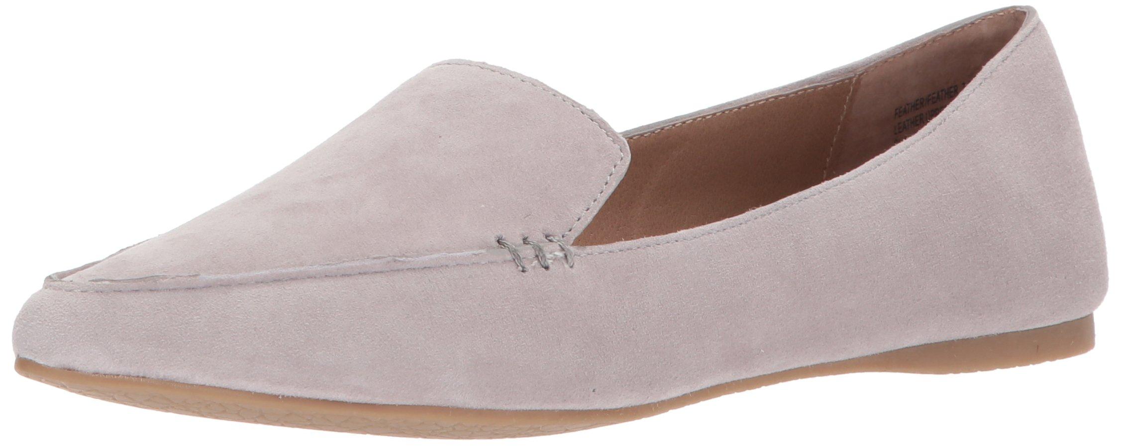 steve madden feather grey suede