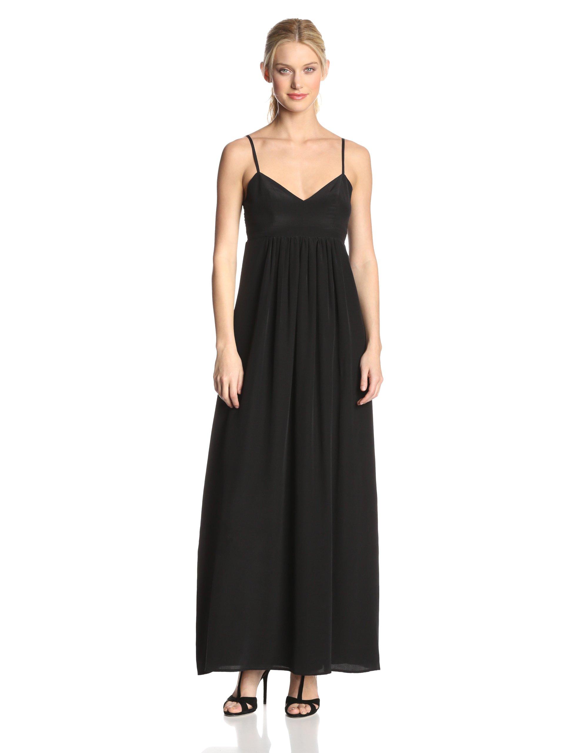 Amanda Uprichard Silk Gown Maxi Dress in Black Save 29 Lyst
