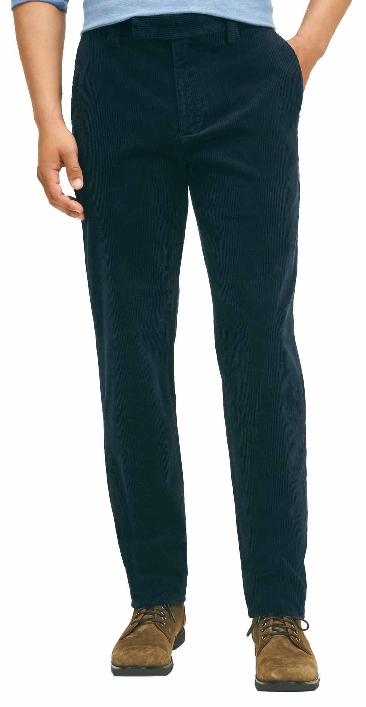 Brooks Brothers Slim Fit Stretch Corduroy Pants in Blue for Men Lyst