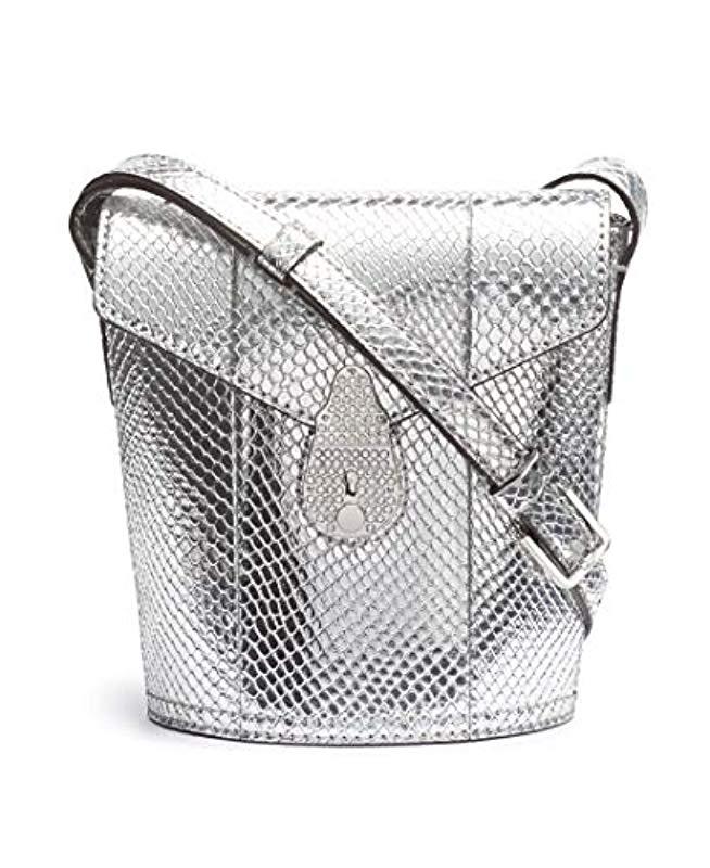 calvin klein mini bucket python