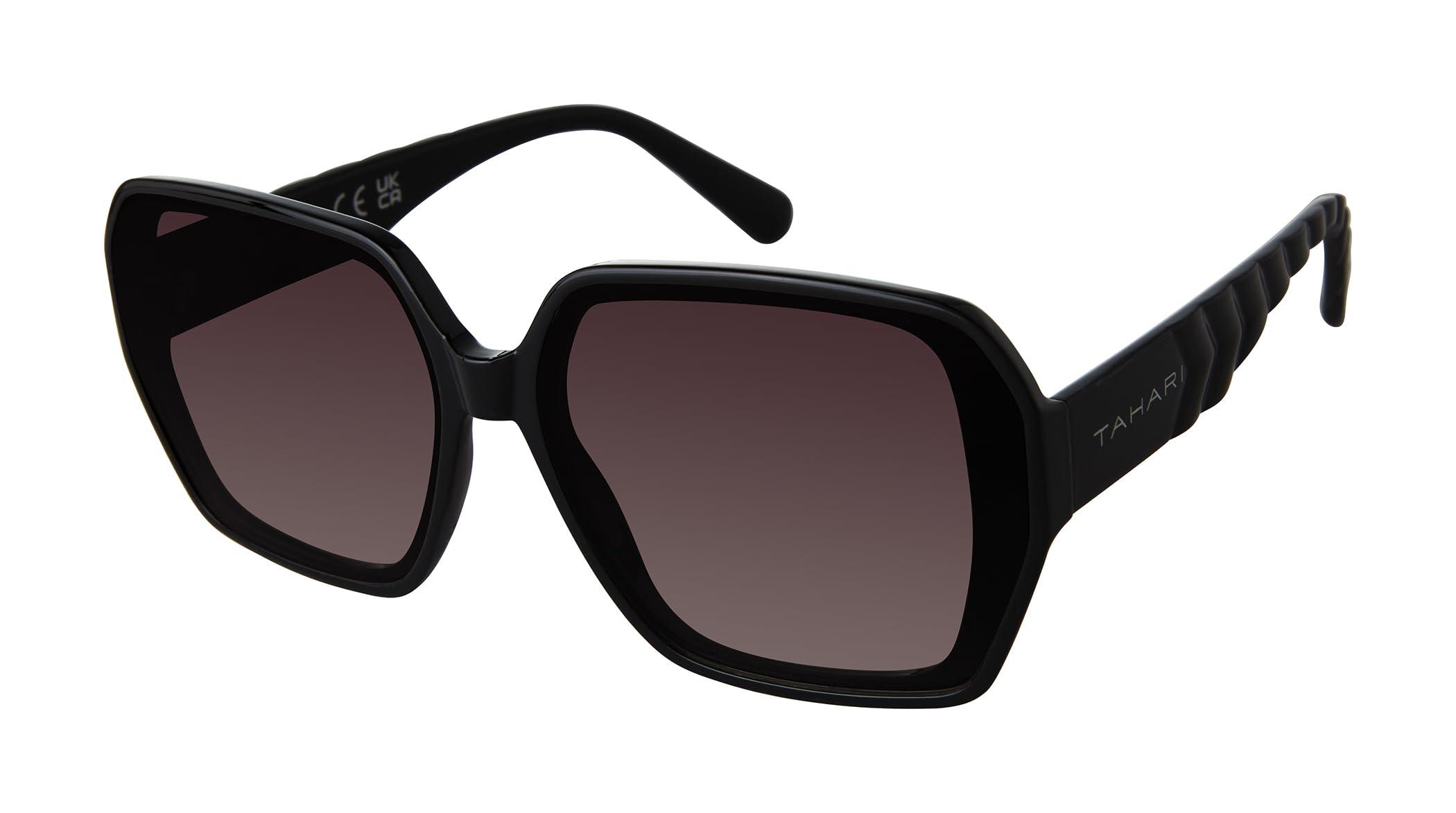 Tahari Th892 Glamorous 100% Uv400 Protective Square Sunglasses. Elegant  Gifts For Her in Black | Lyst