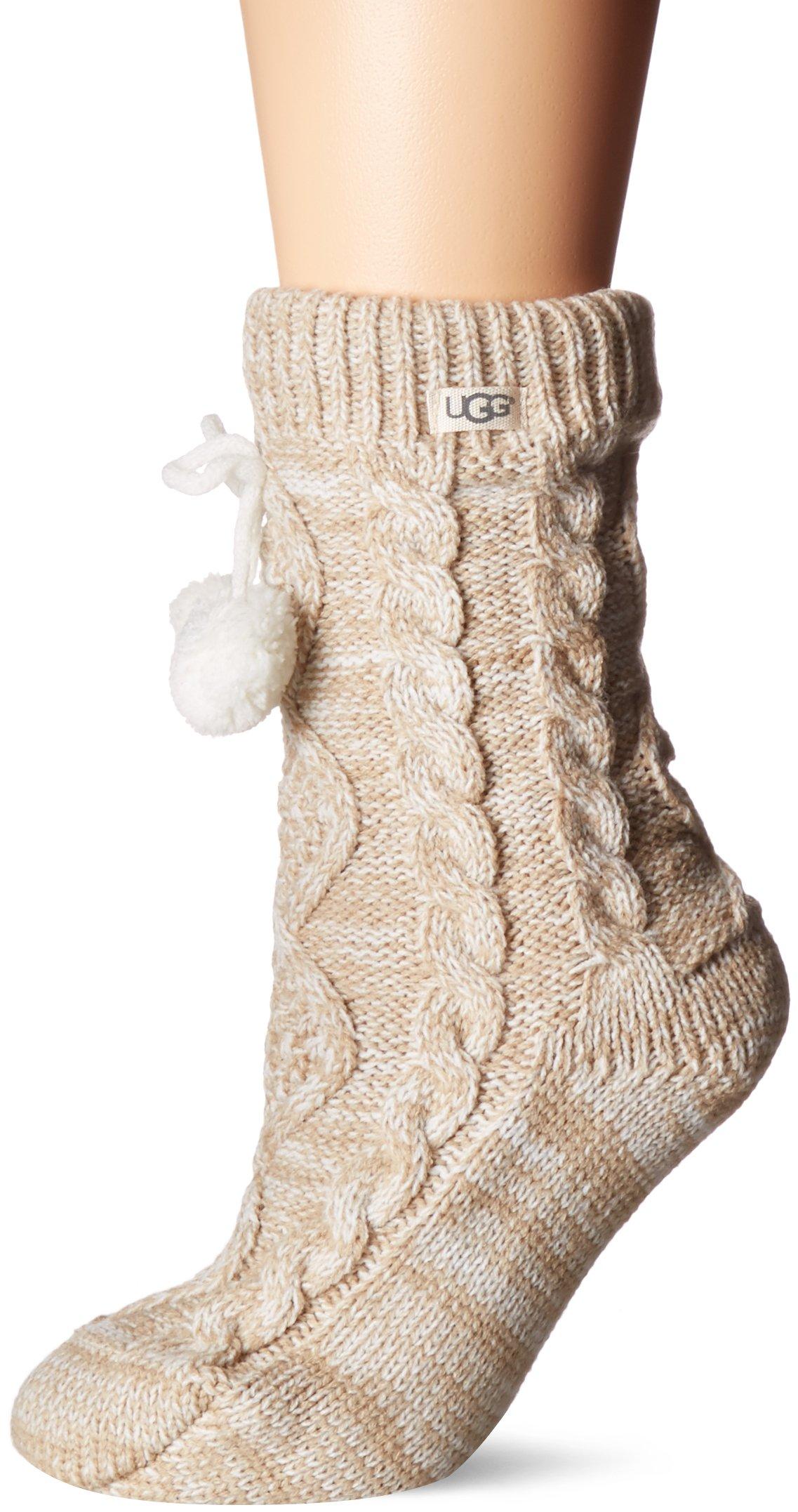 UGG Pom Pom Fleece Lined Crew Sock in Cream (Natural) Save 27 Lyst