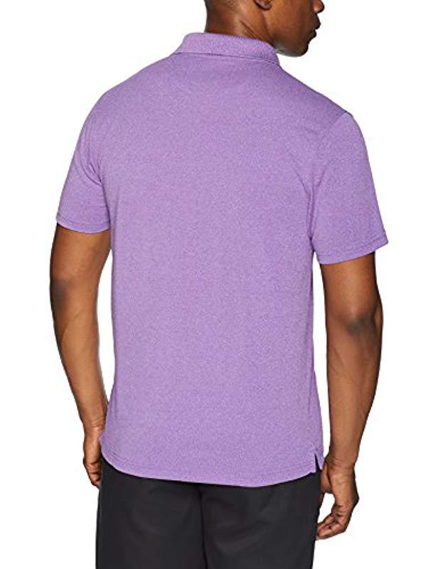 Amazon Essentials Slimfit Quickdry Golf Polo Shirt in Purple Heather
