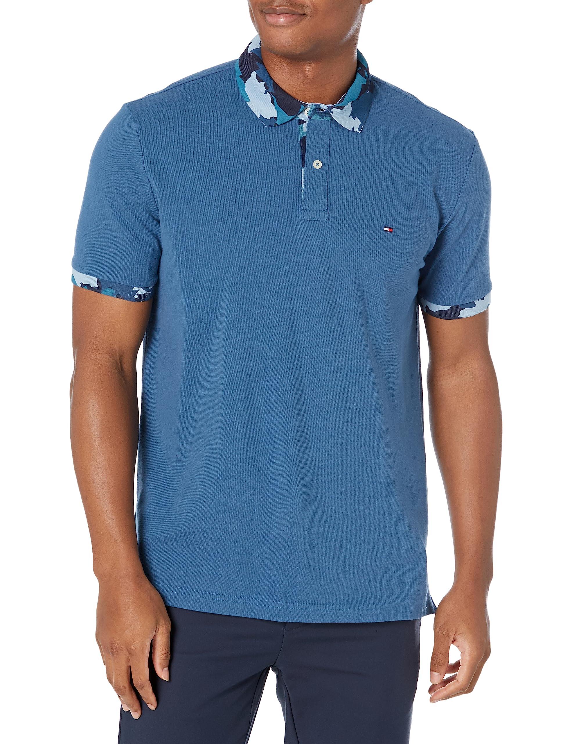 Tommy Hilfiger Adaptive Short Sleeve Polo Shirt With Magnetic Buttons In Custom  Fit in Blue for Men | Lyst