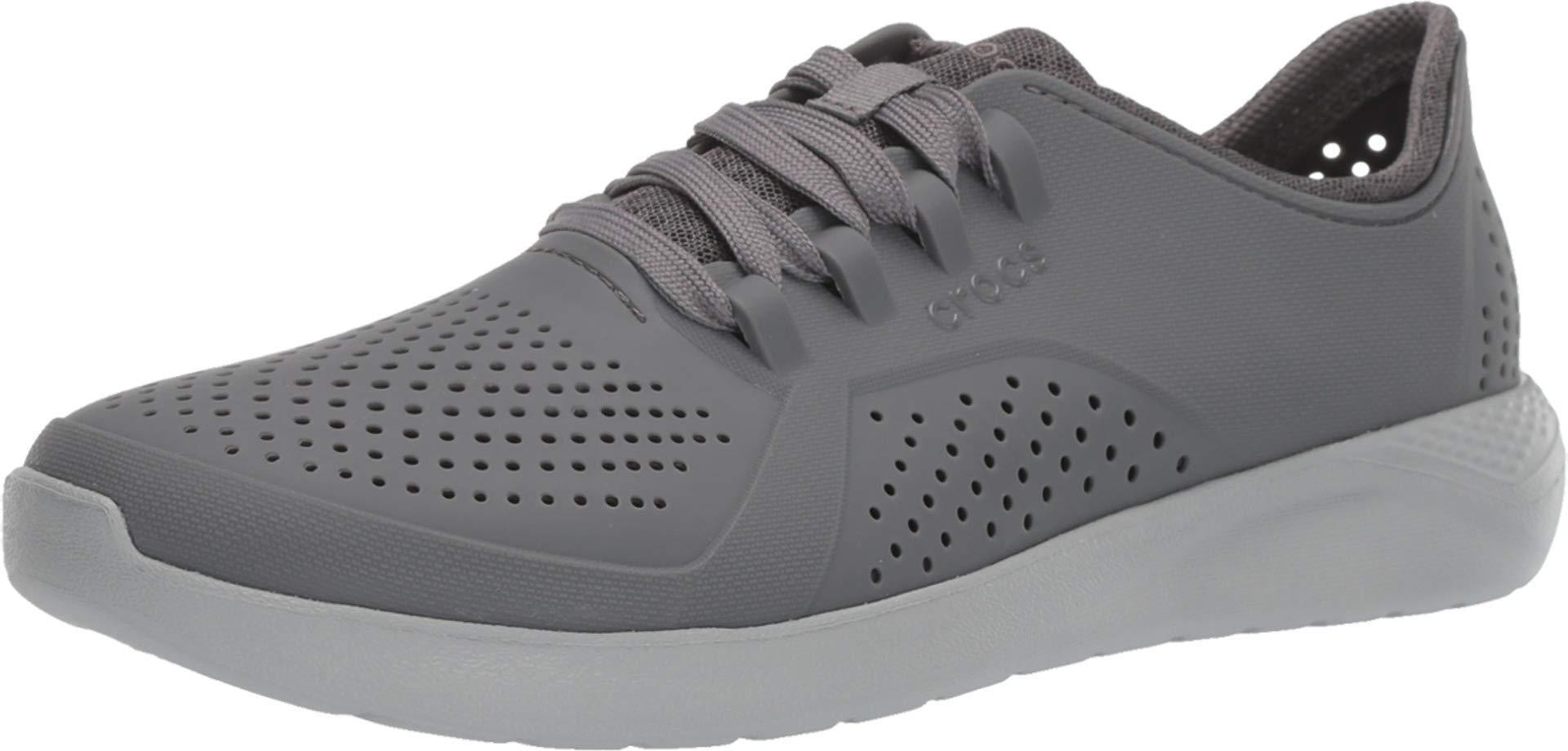crocs literide pacer light grey neo mint