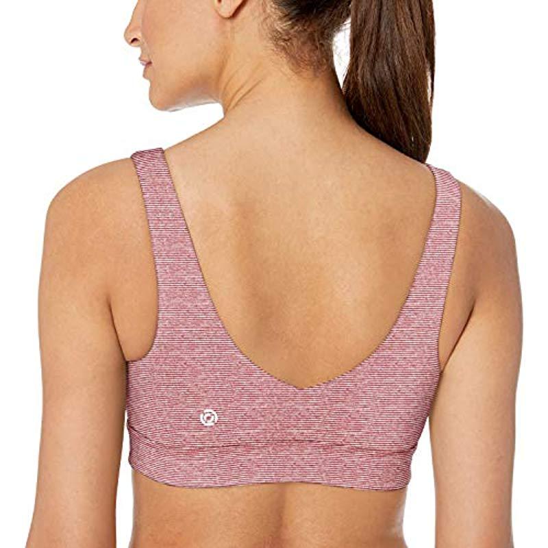 scoop back sports bra
