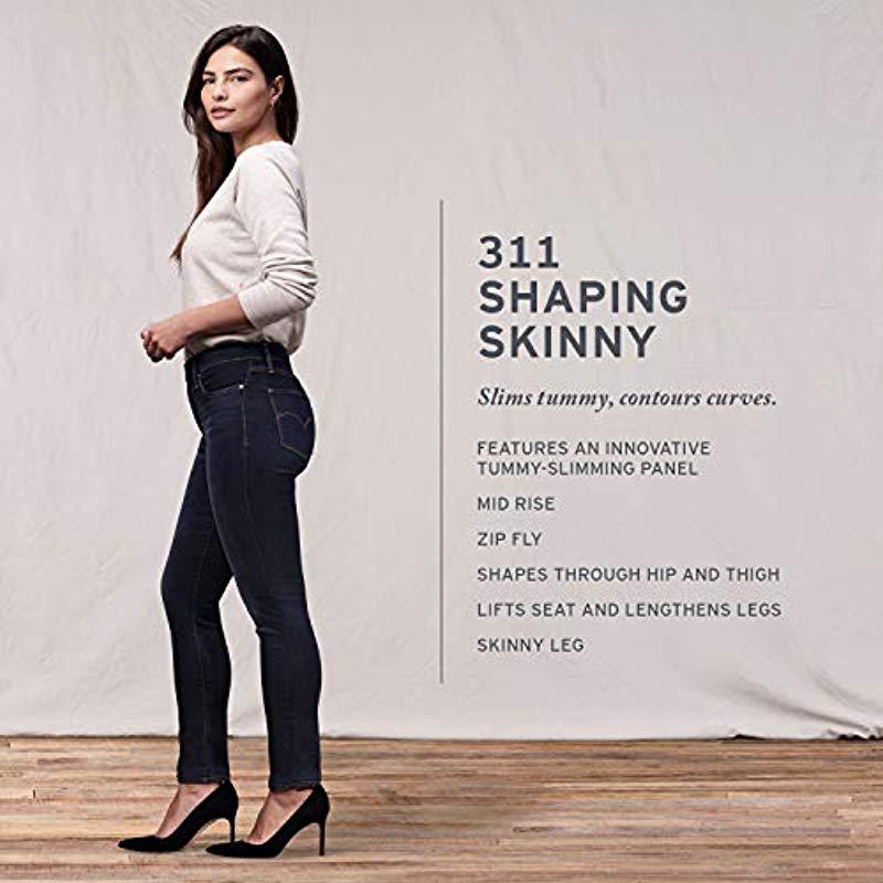 Levi S Denim Womens311 Shaping Skinny Jeans Jeans In Purple Lyst