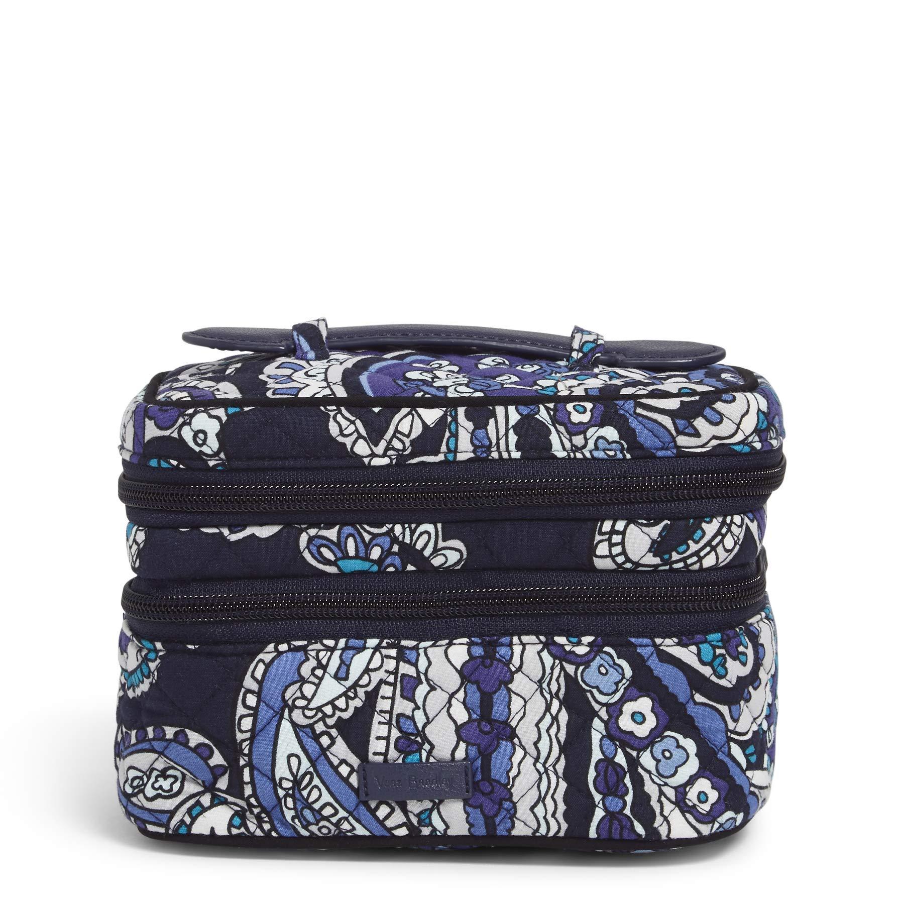 Vera Bradley Signature Cotton Jewelry Organizer Train Case in Deep