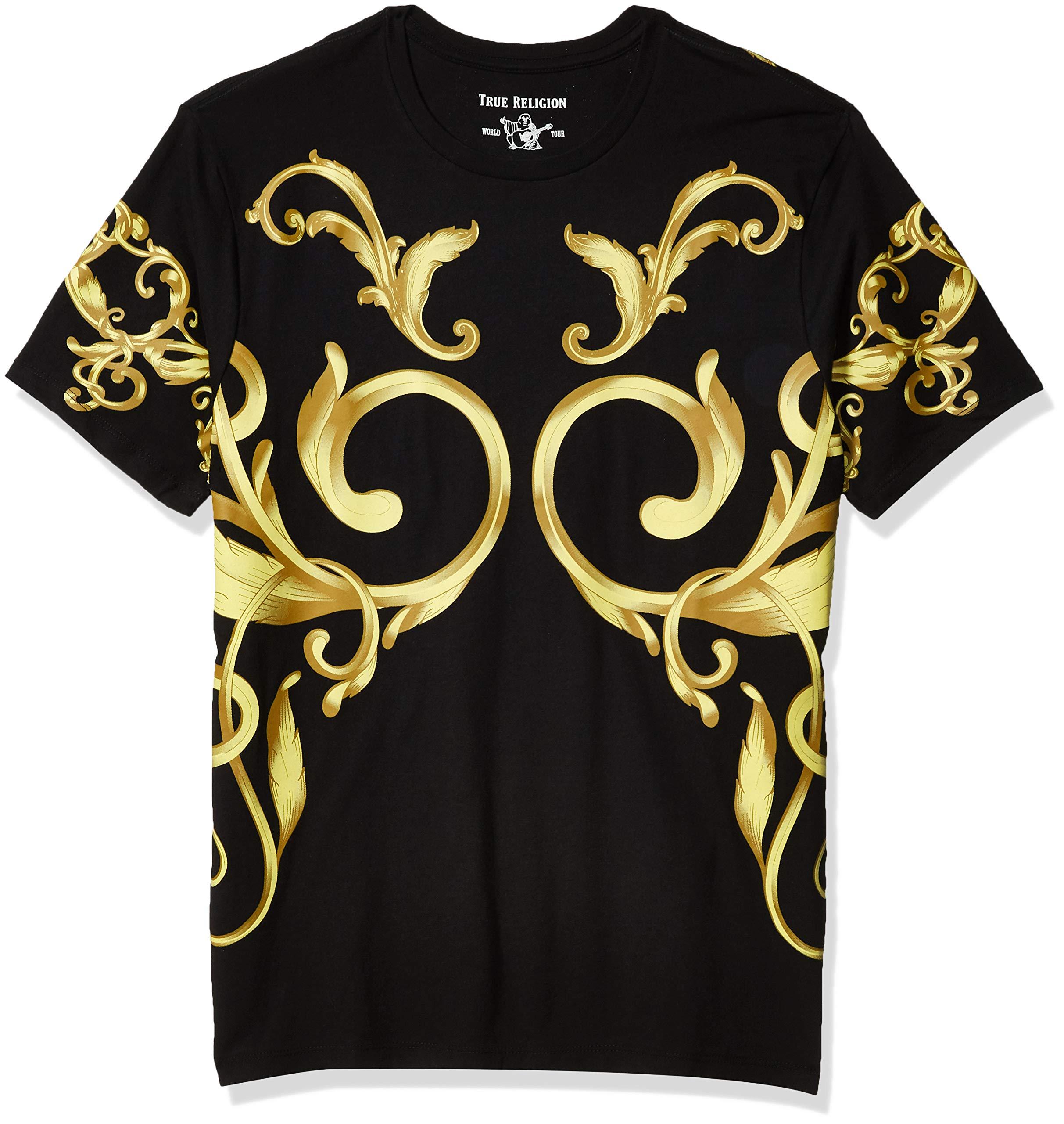 true religion shirts black and gold