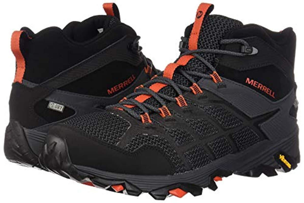Merrell Moab Fst 2 Mid Wp Hiking Shoe In Black Granite Black For Men Lyst Merrell Moab Fst 2 Mid Wp Hiking Shoe In Black Granite Black For Men Lyst
