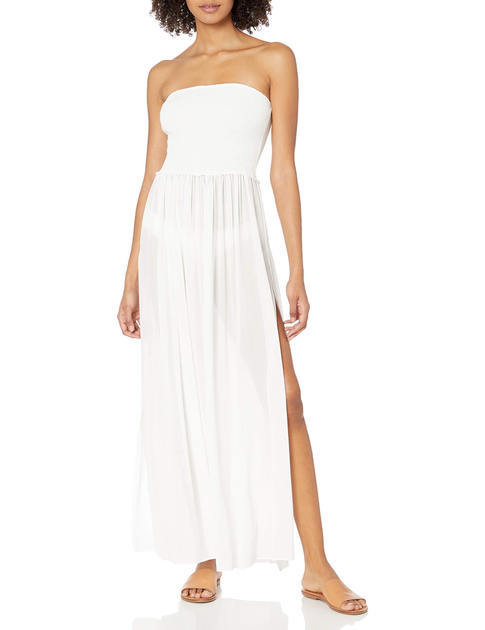 Ramy Brook Calista Smocked Maxi Dress in White - Lyst
