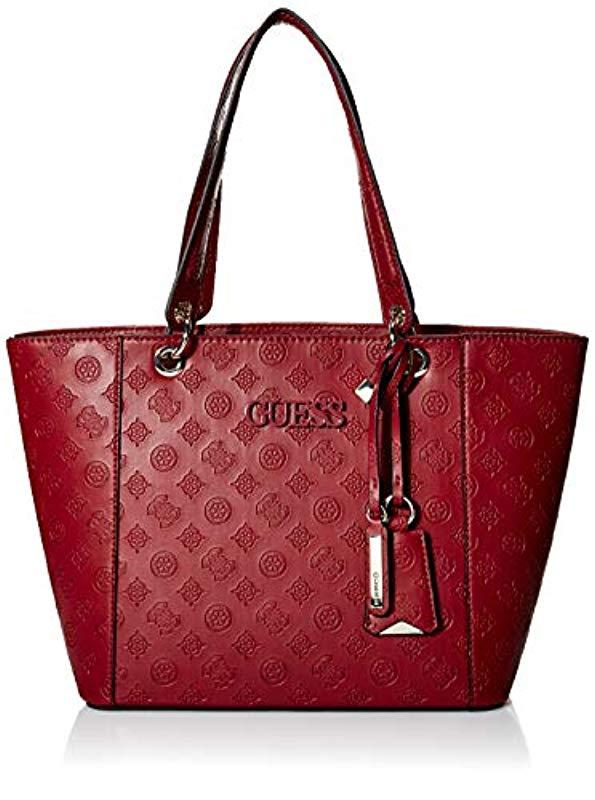 guess logo tote
