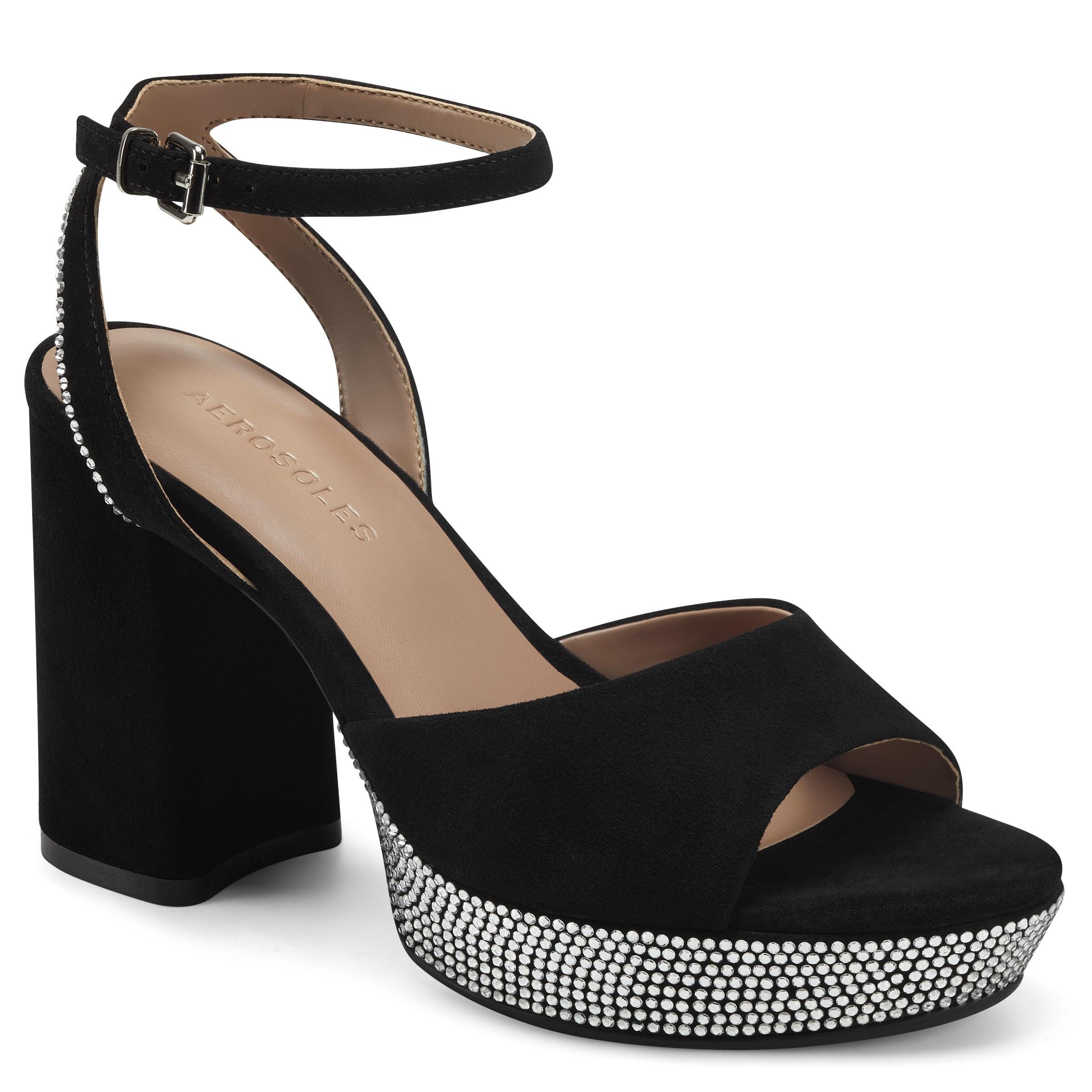 Buy Aerosoles Women's ELBA Heeled Sandal, Silver Metallic, 10 at Amazon.in