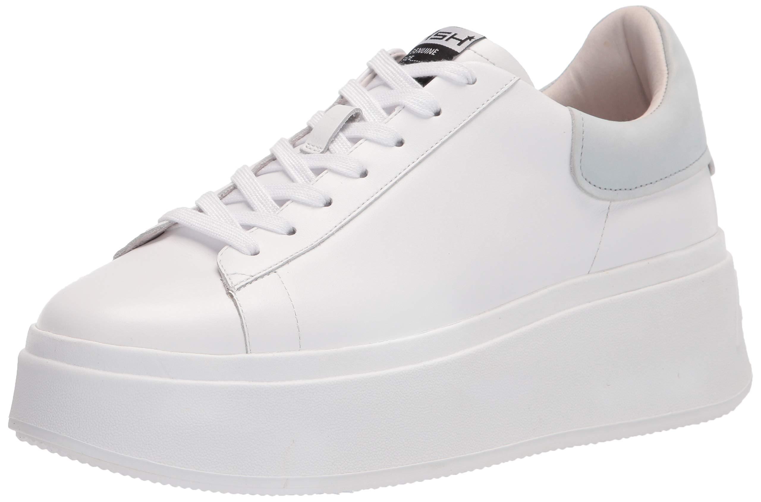 Ash Leather Womens Moby Sneaker in White/Blue (White) - Save 41% - Lyst