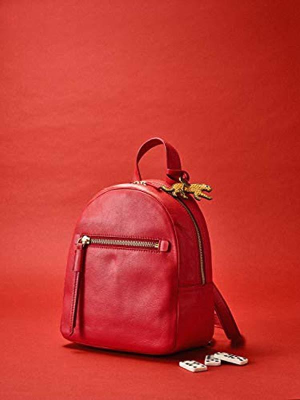 fossil megan backpack red
