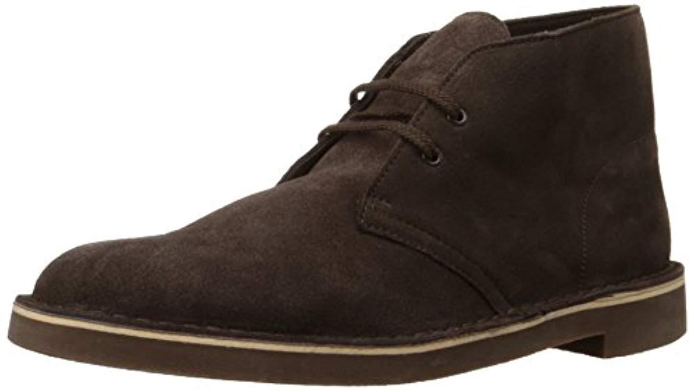 clarks men's bushacre 2 chukka boot dark brown