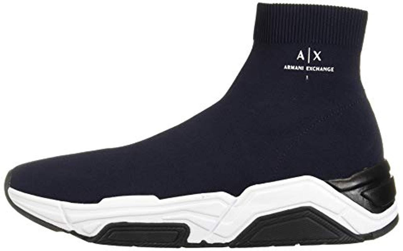 armani exchange sock trainers
