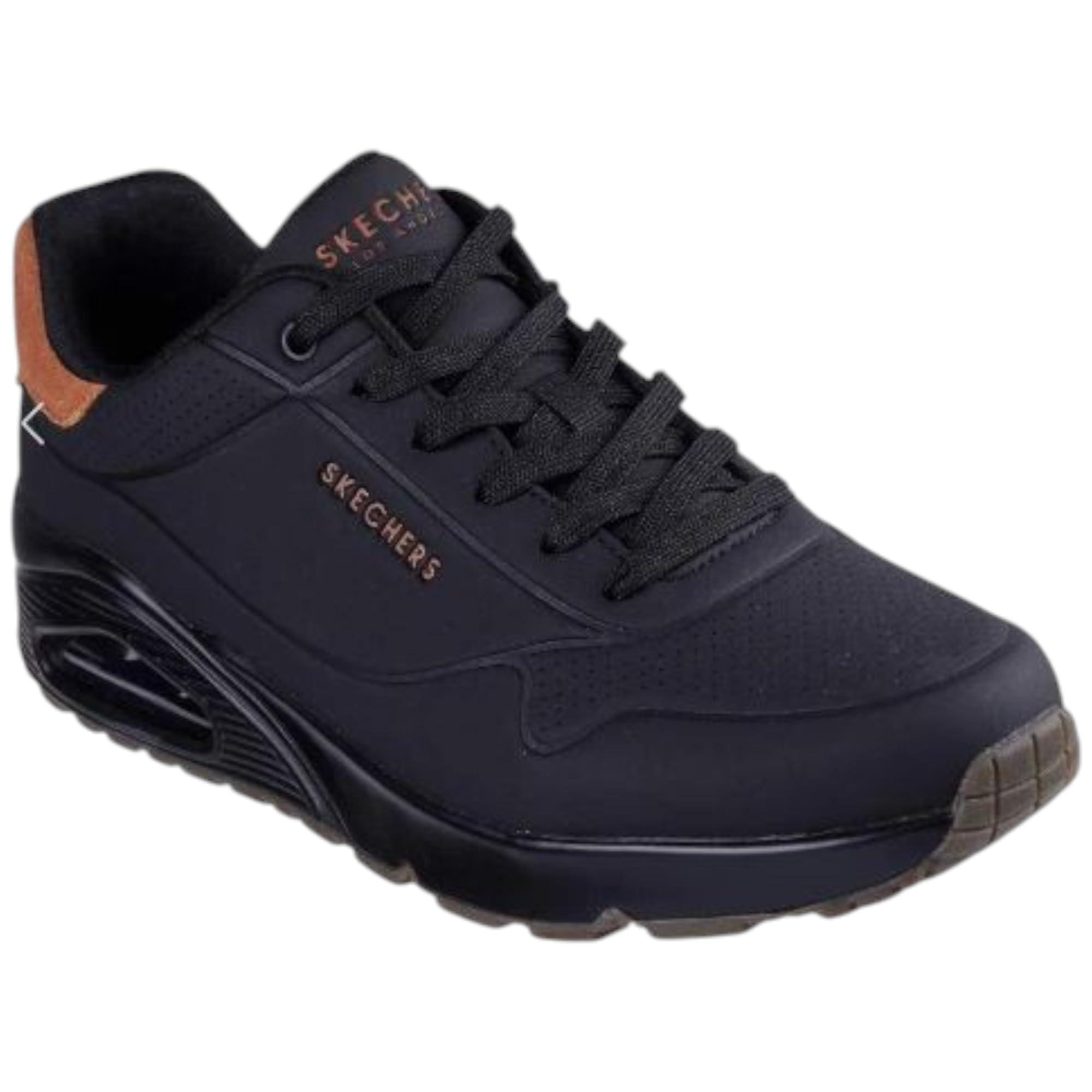 Mens black skechers sneakers hot sale