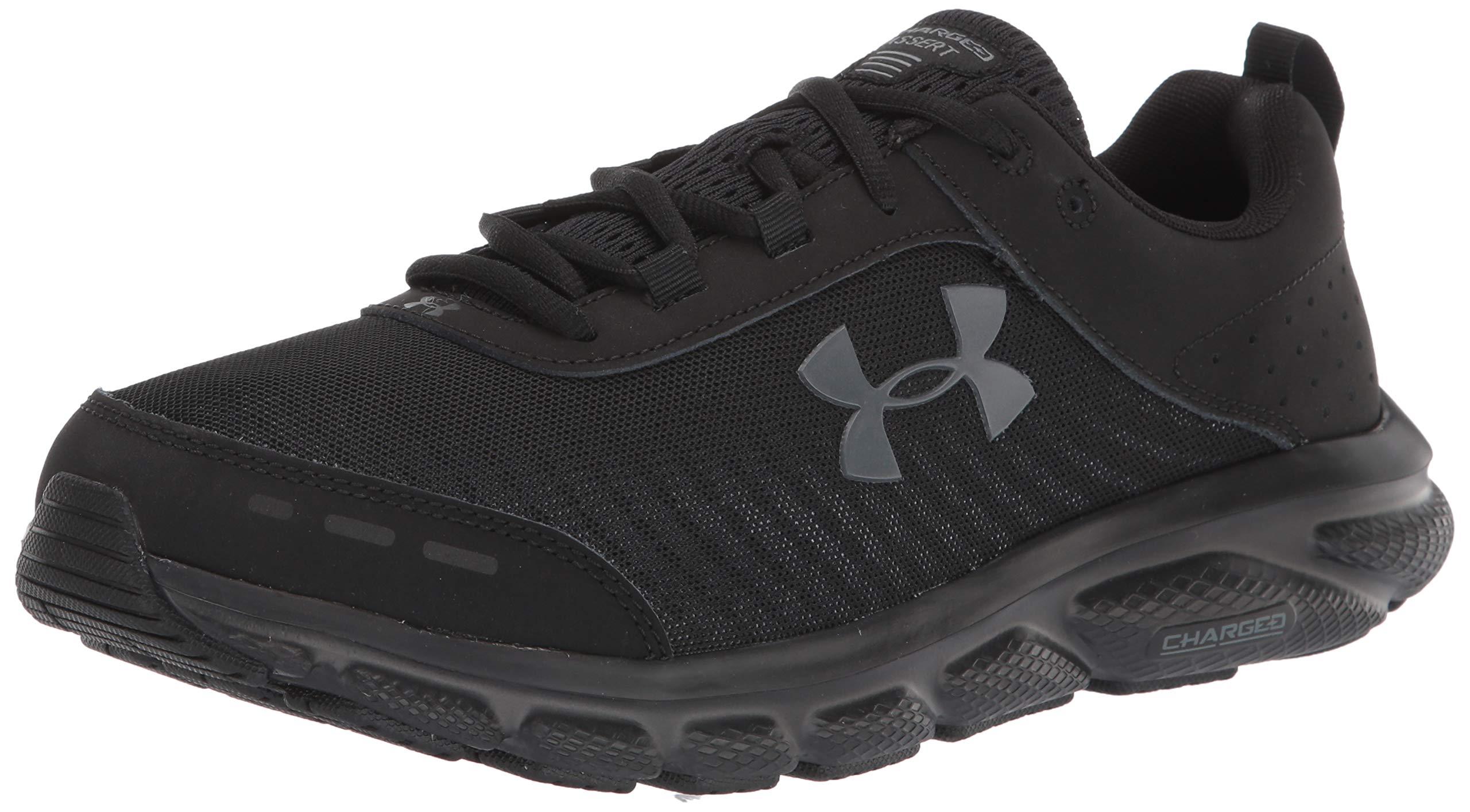Under Armour Leather Mens Charged Assert 8 Running Shoe in Black for ...