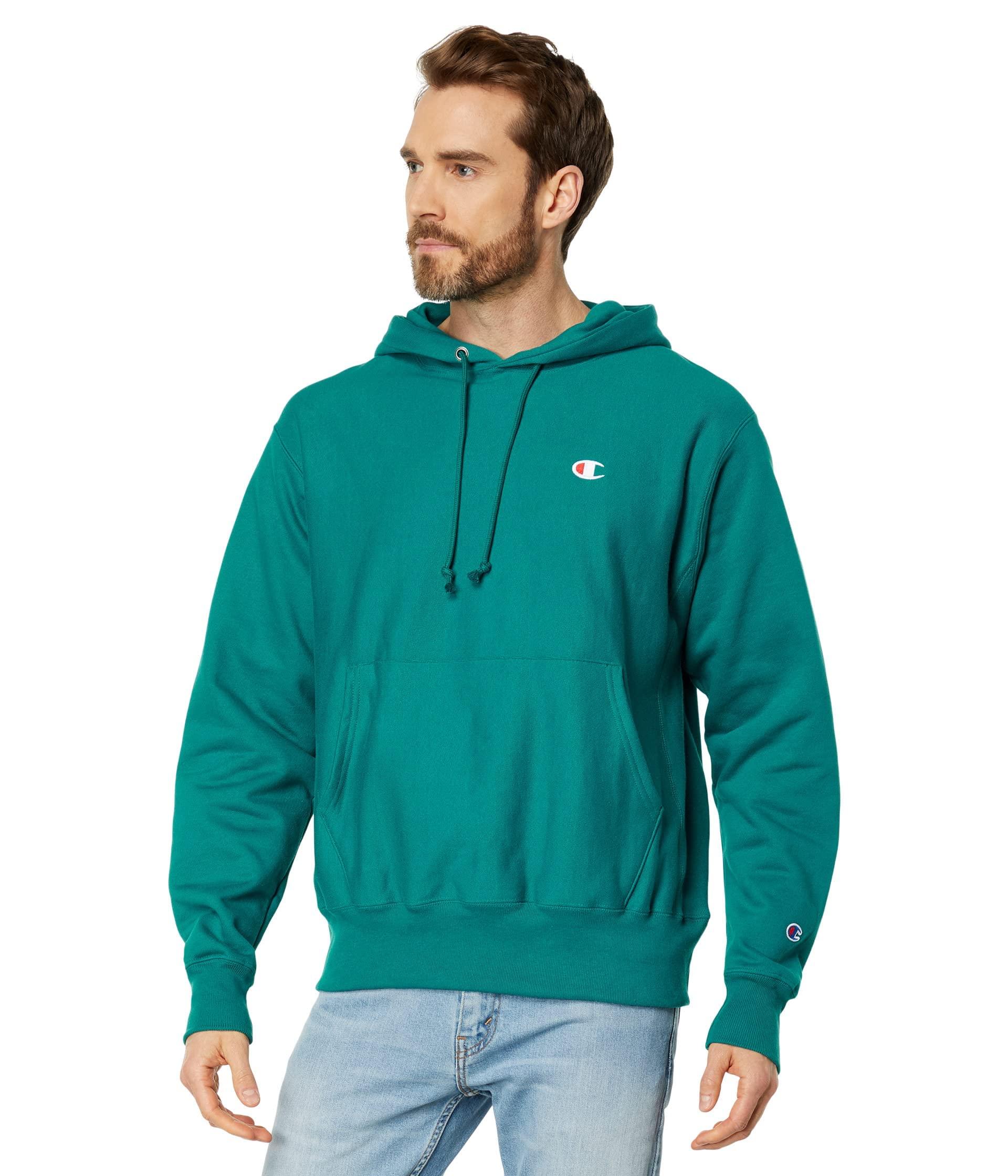 Champion Weave Pullover Hooded Sweatshirt in Green for Men Lyst