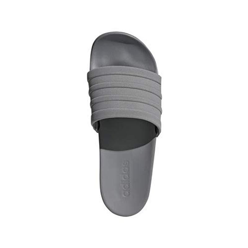 adidas cloudfoam slides grey