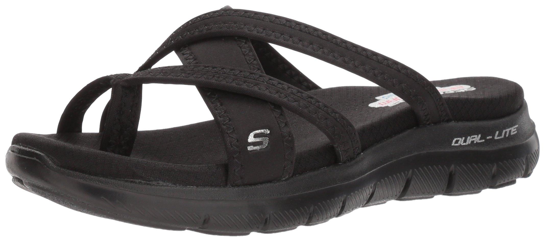 Skechers Cali Flex Appeal 2.0start Up Sport Sandal,black/black,8 M Us