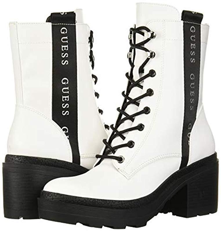 guess white boots