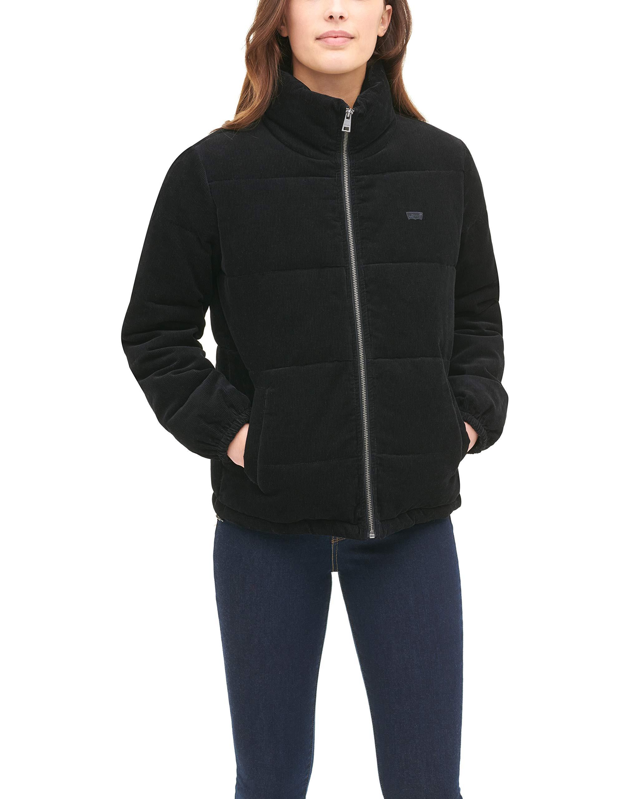 Levi's Corduroy Bubble Puffer Jacket in Black - Save 14% - Lyst