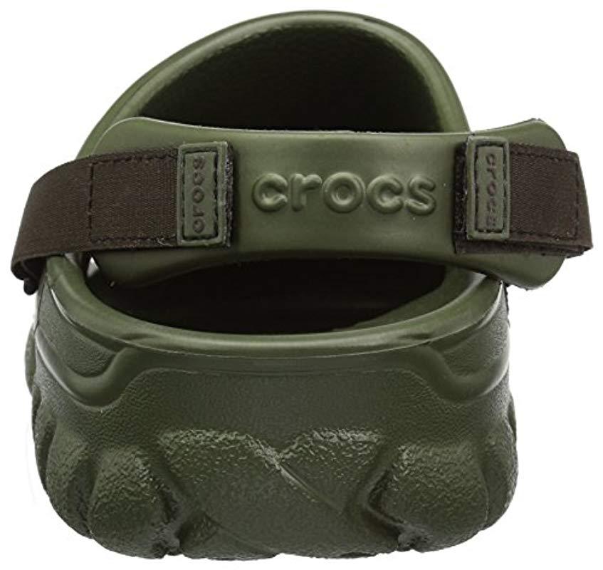 crocs offroad army green